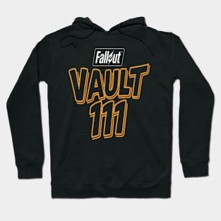 Fallout Vault 111 Orange outline color Hoodie